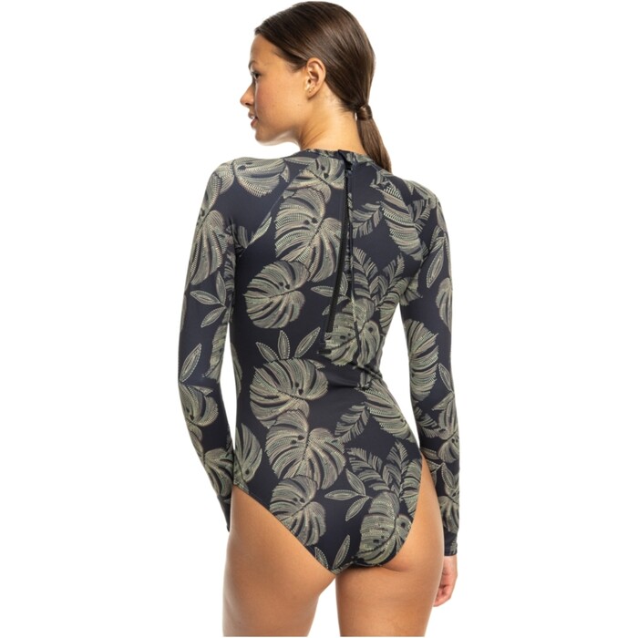 2024 Roxy Frauen Pro Die Overhead Ein Stck Surfsuit ERJWR03777 - Anthracite The Palms Wetsuit